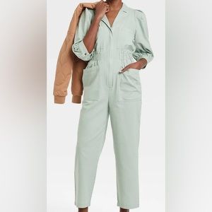 Universal Thread™ - Puff ¾ sleeve Collared Boiler Suit NWT size 8 (Medium) Mint